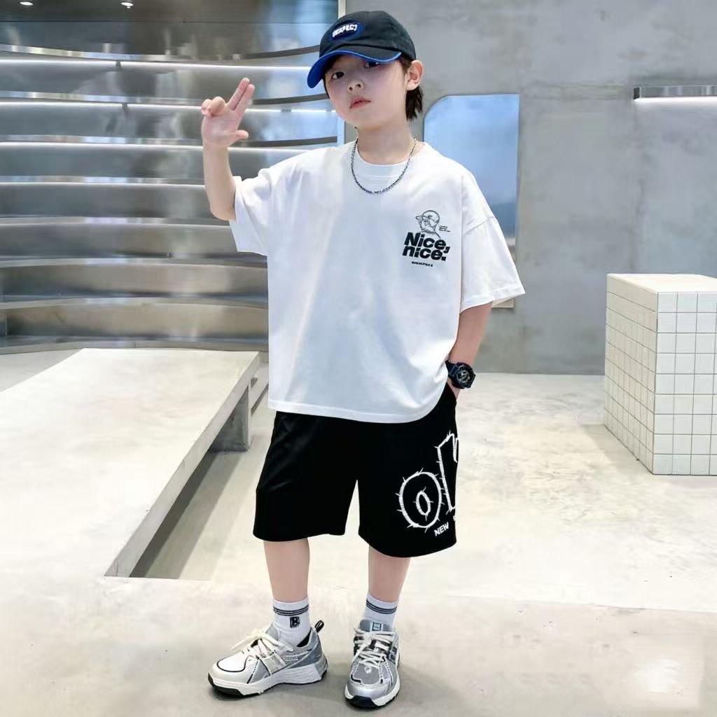 Cotton Summer Hip Hop Boys Clo - Summer Clothing Drawing For Kids review and price