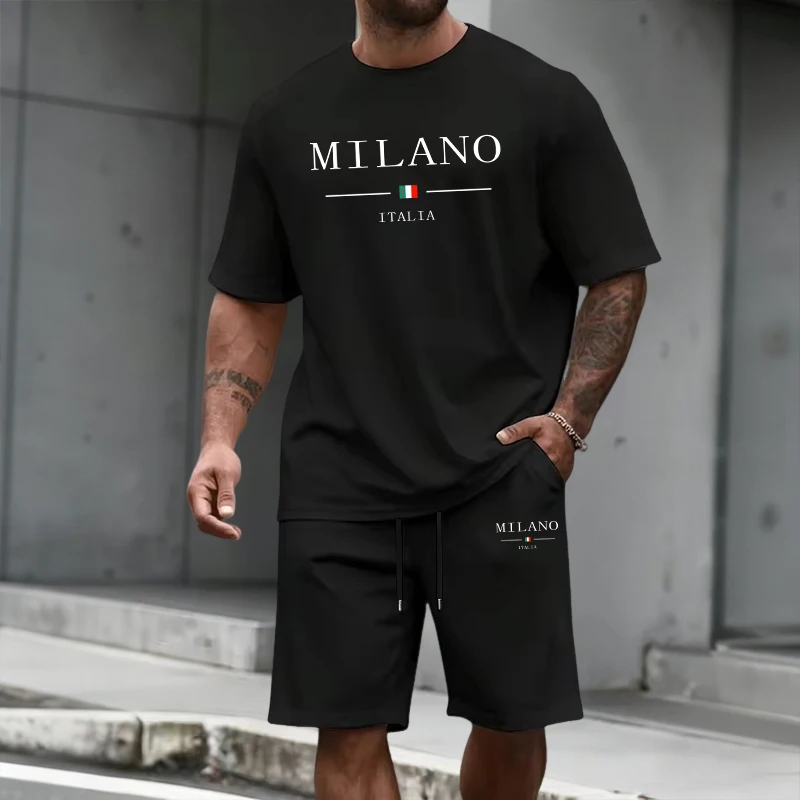 Men's Tracksuit Short Sleeve T - Summer Clothing Men Fashion review and price