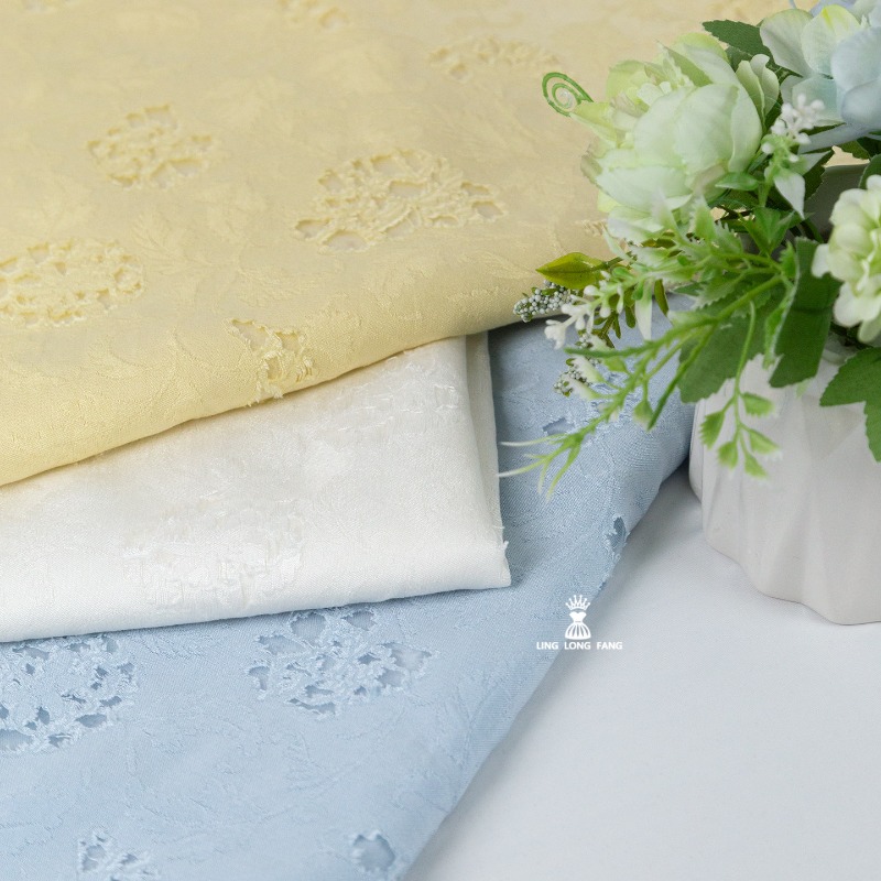 Ruffled Rose Jacquard Fabric R - Summer Rose Clothing review and price