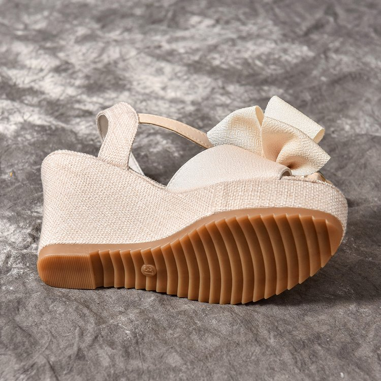Women's Bow Knot Peep Toe Wedg - Summer Clothing Korea review and price